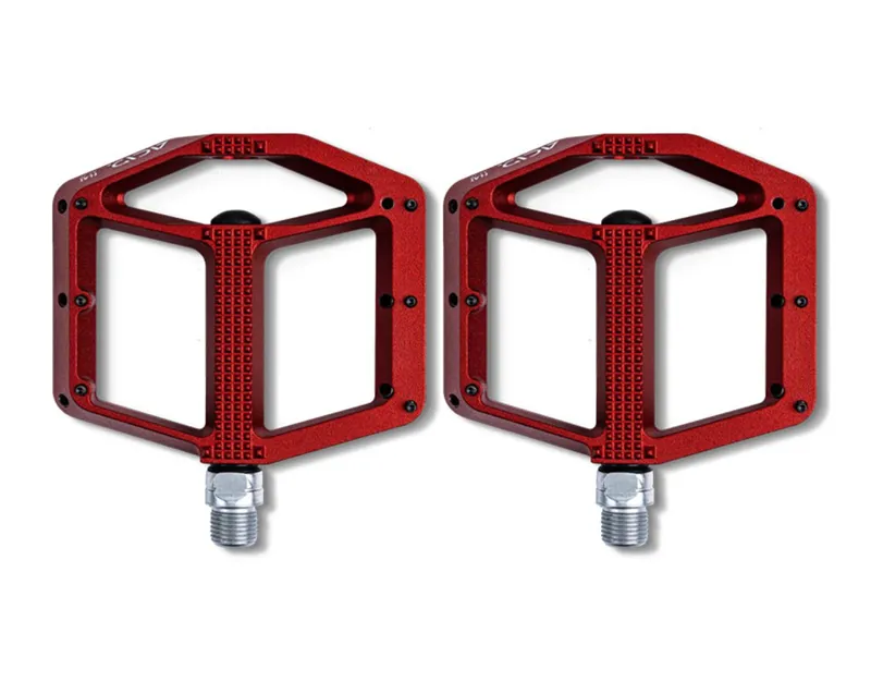 Acid Flat A3-ZP All Mountain Enduro Platform Pedals Red